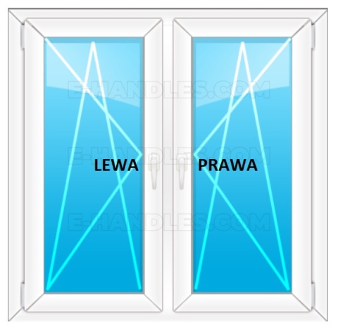 Klamka okienna Lewa MIIA Q GOLD SATIN - złoty matowy