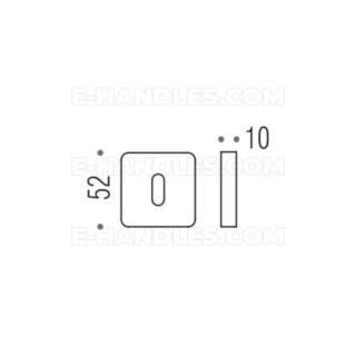 Rozeta BB PT13 Colombo Design OL - złoty błyszczący PVD