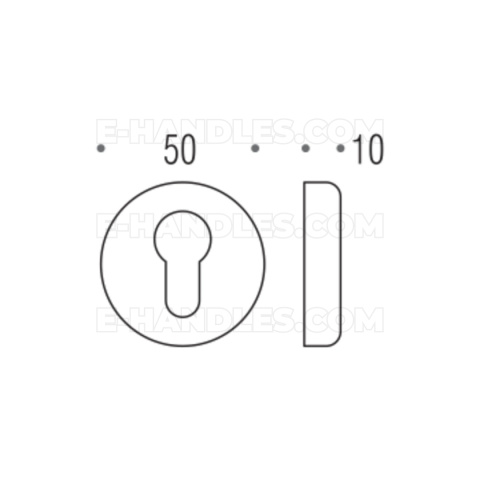 Rozeta na wkładkę Colombo Design CD63GB OL - złoty Rozeta na wkładkę Colombo Design CD63GB OL - złoty