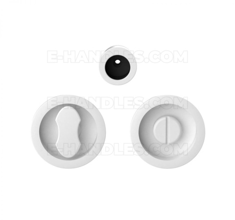 Uchwyt z blokadą WC, Colombo Design ONE CC211 BZG MOOD Collection, C01 biały / RAL 9016