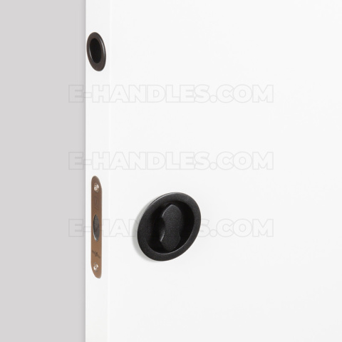 Uchwyt z blokadą WC, Colombo Design ONE CC211 BZG MOOD Collection, C03 czarny / RAL 9005
