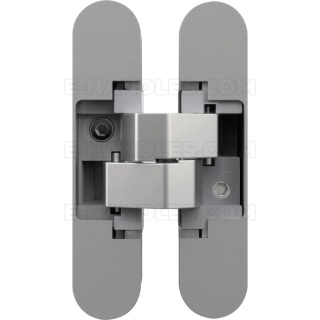 Anselmi 505 AN 140 3D 110x24 mm, zawias niewidoczny nikiel matowy (nośność 2szt do 40 kg, 3szt do 60kg)
