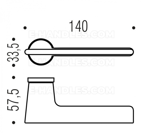 Klamka Colombo Design ALATO Zero Evolution, CR - chrom