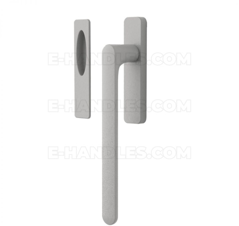 Klamka do okna HS Colombo Design ONE/ONEQ MOOD Collection, C04 srebrny / RAL 900603 czarny / RAL 9005