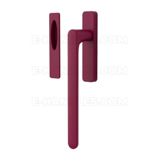 Klamka do okna HS Colombo Design ONE/ONEQ MOOD Collection, C10 bordowy / RAL 4004