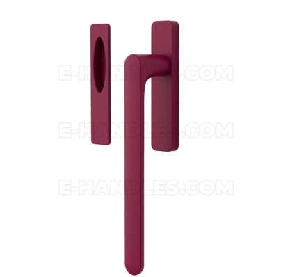 Klamka do okna HS Colombo Design ONE/ONEQ MOOD Collection, C10 bordowy / RAL 4004