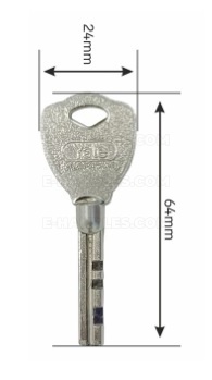 Kłódka YALE Y112 L-60, 3 klucze
