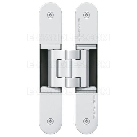 Simonswerk TECTUS TE 340 3D biały RAL 9016, 160x28 mm, zawias niewidoczny (nośność 2szt do 80 kg)