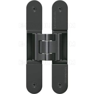 Simonswerk TECTUS TE 340 3D czarny RAL9005, 160x28 mm, zawias niewidoczny (nośność 2szt do 80 kg)