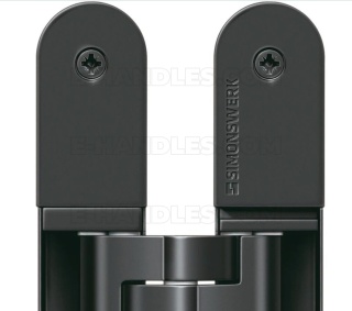 Simonswerk TECTUS TE 340 3D czarny RAL9005, 160x28 mm, zawias niewidoczny (nośność 2szt do 80 kg)