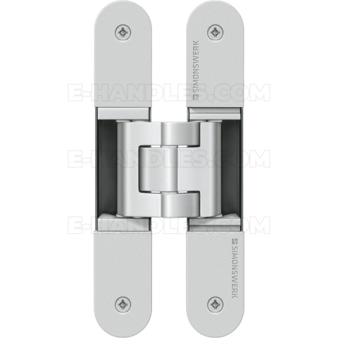 Simonswerk TECTUS TE 340 3D, stal srebrna F1, 160x28 mm, zawias niewidoczny (nośność 2szt do 80 kg)