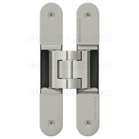 Simonswerk TECTUS TE 340 3D, nowosrebrna F2 160x28 mm, zawias niewidoczny stal (nośność 2szt do 80 kg)