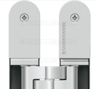 Simonswerk TECTUS TE 340 3D, stal srebrna F1, 160x28 mm, zawias niewidoczny (nośność 2szt do 80 kg)