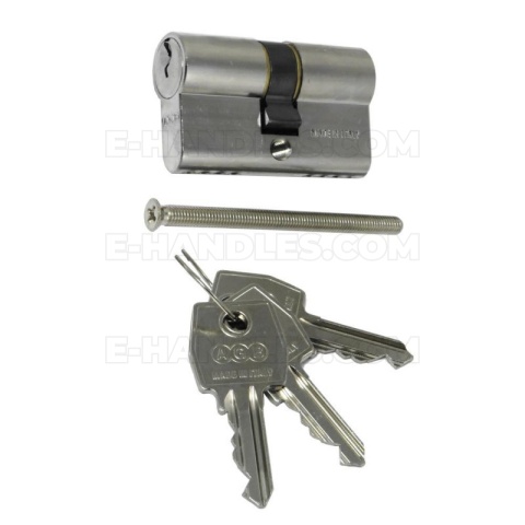 Wkładka drzwiowa AGB mod.600 54mm 27x27 nikiel połysk C603062222