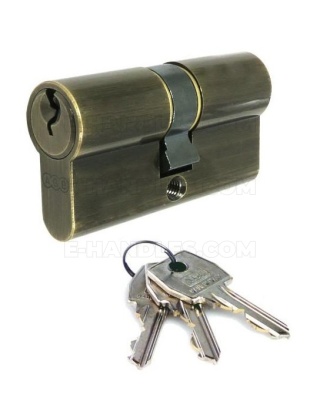 Wkładka drzwiowa AGB mod.600 60mm 30x30 złoto antyczne C603122525