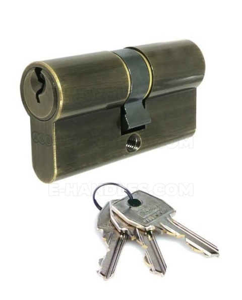 Wkładka drzwiowa AGB mod.600 60mm 30x30 złoto antyczne C603122525