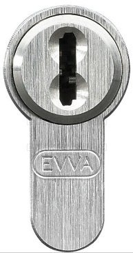 Wkładka drzwiowa EVVA 4KS, 92 (46x46) klucz-klucz, matowy chrom