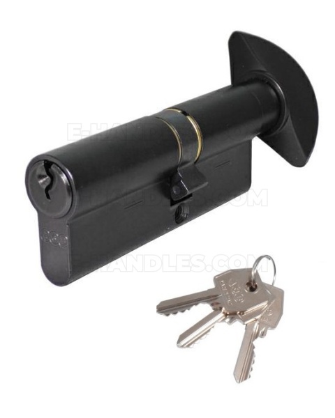 Wkładka drzwiowa z gałką 64mm G37x27 AGB mod.600 czarny mat C620843222