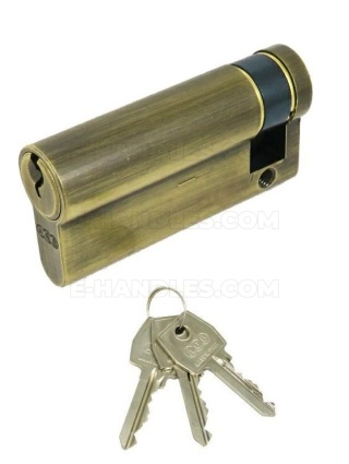 Wkładka połówkowa jednostronna 65mm 10x55 AGB mod.600 złoto antyczne C630120550