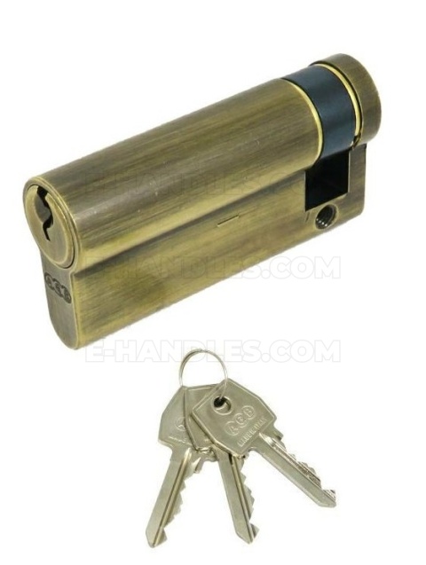 Wkładka połówkowa jednostronna 65mm 10x55 AGB mod.600 złoto antyczne C630120550 Wkładka połówkowa jednostronna 65mm 10x55 AGB mod.600 złoto antyczne C630120550