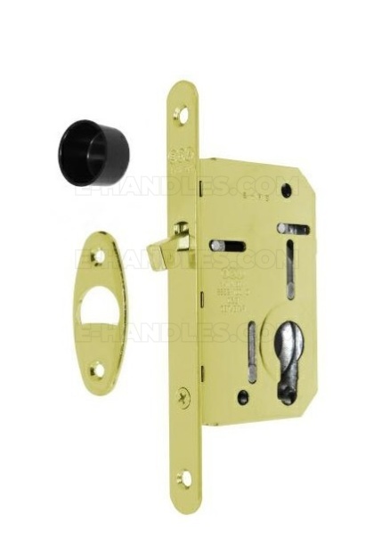 Zamek AGB Scivola Tre PZ hakowy na wkładkę 50mm F16 mosiądzowany B089225003