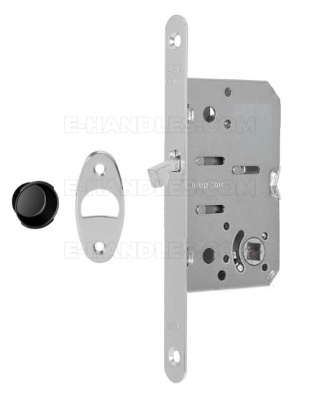 Zamek AGB Scivola Tre WC hakowy łazienkowy 50mm F16 chrom matowy B089215034