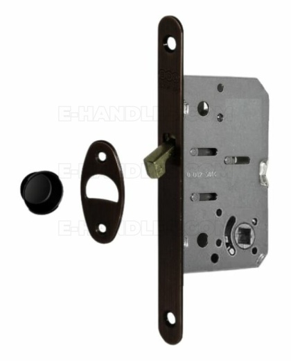 Zamek AGB Scivola Tre WC hakowy łazienkowy 50mm F16 czarny B089215093