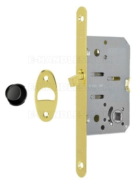 Zamek AGB Scivola Tre WC hakowy łazienkowy 50mm F16 mosiądzowany B089215003