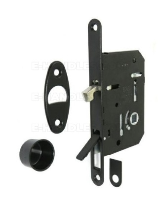 Zamek AGB WAVE Scivola Tre Class WC hakowy łazienkowy 50mm F16 czarny B089815093
