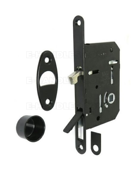 Zamek AGB WAVE Scivola Tre Class WC hakowy łazienkowy 50mm F16 czarny B089815093