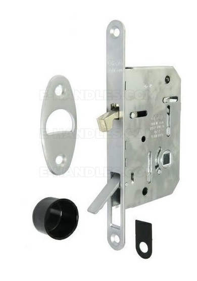 Zamek AGB WAVE Scivola Tre Class WC hakowy łazienkowy 50mm F16 chrom mat B089815034