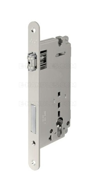 Zamek rolkowy na wkładkę 50mm F22x238mm, niklowany AGB SICUREZZA B208515006
