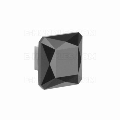 Uchwyt meblowy 1065-S LC/BK - chrom polerowany / czarny kryształ Uchwyt meblowy 1065-S LC/BK - chrom polerowany / czarny kryształ