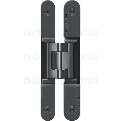 Simonswerk TECTUS TE 240 3D, czarny RAL9005, 155x18-21 mm, zawias niewidoczny (nośność 2szt do 60 kg)