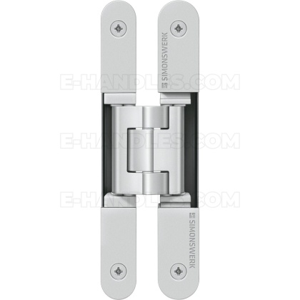 Simonswerk TECTUS TE 240 3D, stal srebrna F1, 155x18-21 mm, zawias niewidoczny (nośność 2szt do 60 kg)