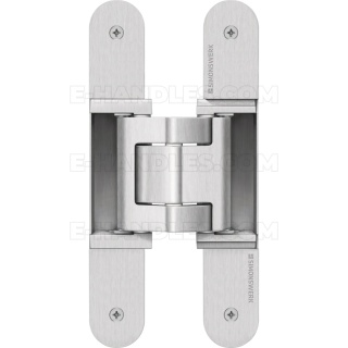 Simonswerk TECTUS TE 540 3D A8, stal srebrna F1, 200x32 mm, zawias niewidoczny (nośność 2szt do 120 kg)