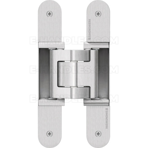 Simonswerk TECTUS TE 540 3D A8, stal srebrna F1, 200x32 mm, zawias niewidoczny (nośność 2szt do 120 kg)