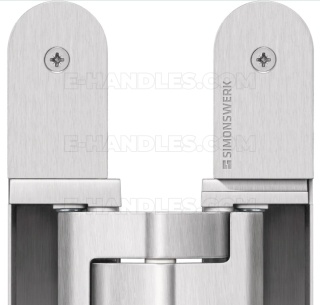 Simonswerk TECTUS TE 540 3D A8, stal srebrna F1, 200x32 mm, zawias niewidoczny (nośność 2szt do 120 kg)
