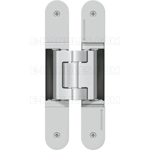 Simonswerk TECTUS TE 540 3D, stal srebrna F1, 200x32 mm, zawias niewidoczny (nośność 2szt do 120 kg)