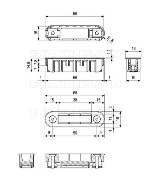 Zaczep magnetyczny Polaris ALUTOP XT czarny AGB B024020993