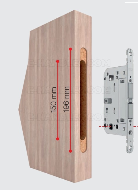 Zamek magnetyczny AGB TOUCH na wkładkę 18x196 czarny B065035093