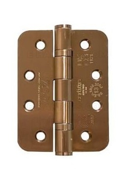 Zawias drzwiowy ZHSS243R, 102x76x3mm - stal nierdzewna, brąz satyna