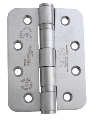 Zawias drzwiowy ZHSS243R, 102x76x3mm - stal nierdzewna, satyna
