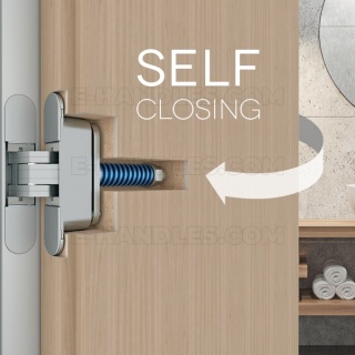 Zawias samozamykacz 40 kg AGB ECLIPSE 3.2 BLUE self closing chrom mat E390000334