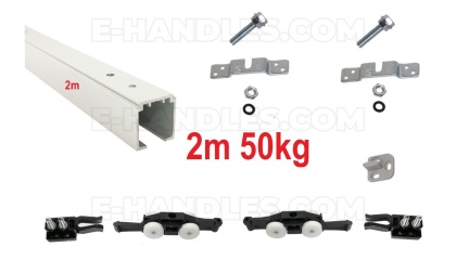 Zestaw Classic Basic Standard, 50kg szyna 2m, system do drzwi przesuwnych Terno Scorrevoli