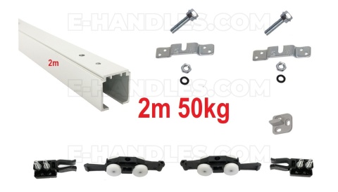 Zestaw Classic Basic Standard, 50kg szyna 2m, system do drzwi przesuwnych Terno Scorrevoli