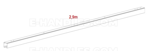 Zestaw Classic Basic Standard, 50kg szyna 2,9m, system do drzwi przesuwnych Terno Scorrevoli
