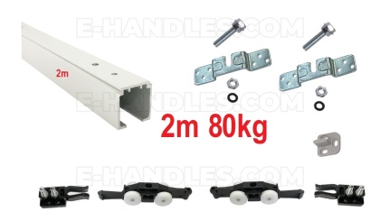Zestaw Classic Basic Standard, 80kg szyna 2m, system do drzwi przesuwnych Terno Scorrevoli