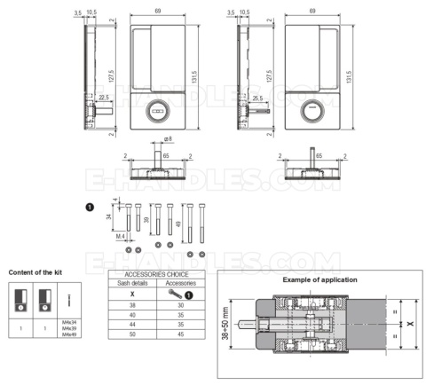 Uchwyt wpuszczany AGB WAVE do WC chrom satyna B300020232