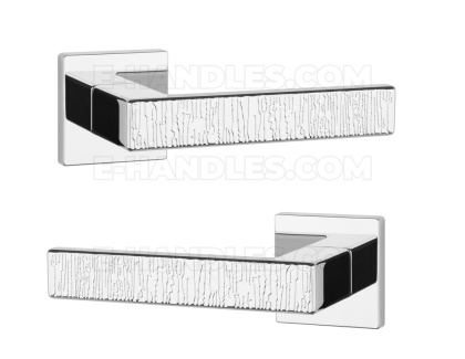 Klamka AMARYLIA Rozeta Q slim 7 mm LC - chrom polerowany